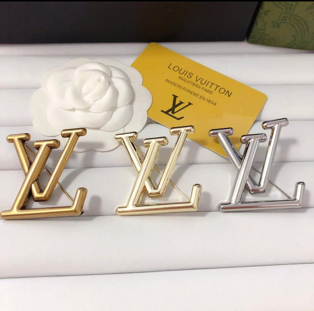 LV inspired Brooches