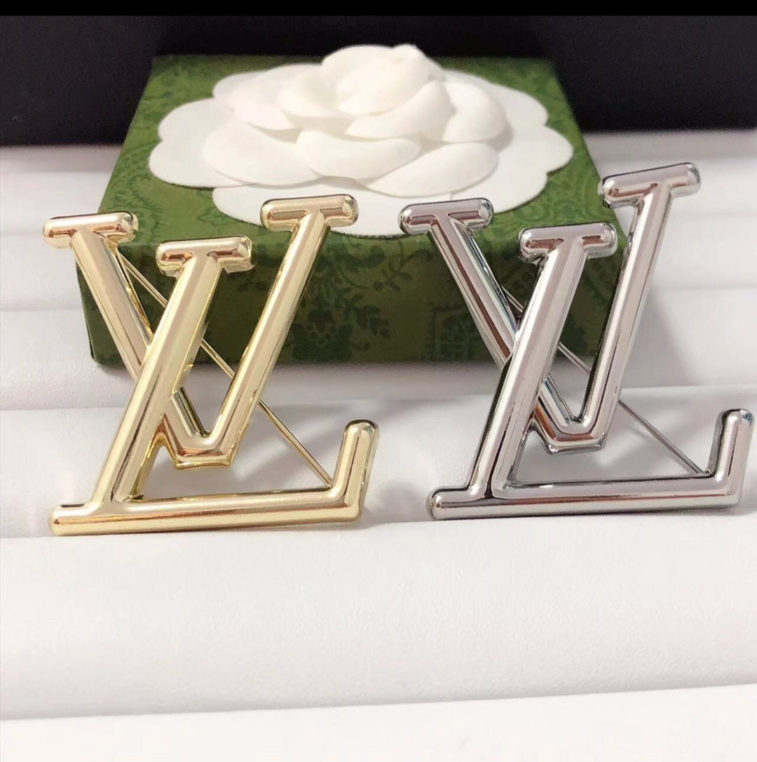 LV inspired Brooches