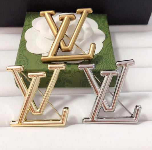LV inspired Brooches