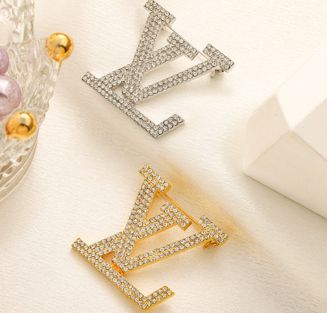LV inspired Brooches