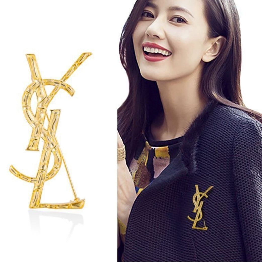 YSL Designer Inspired Brooch