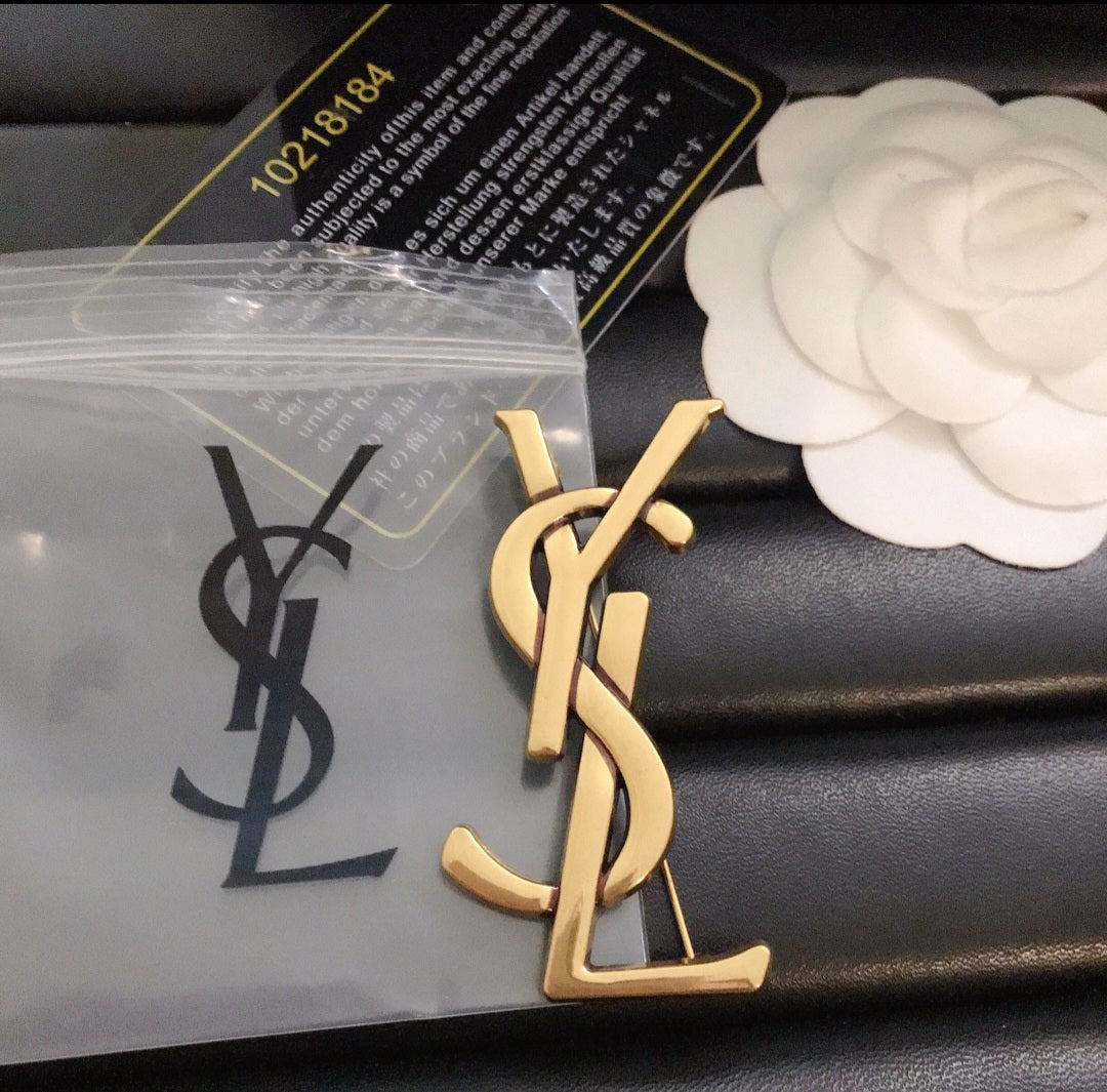 YSL Designer Inspired Brooch