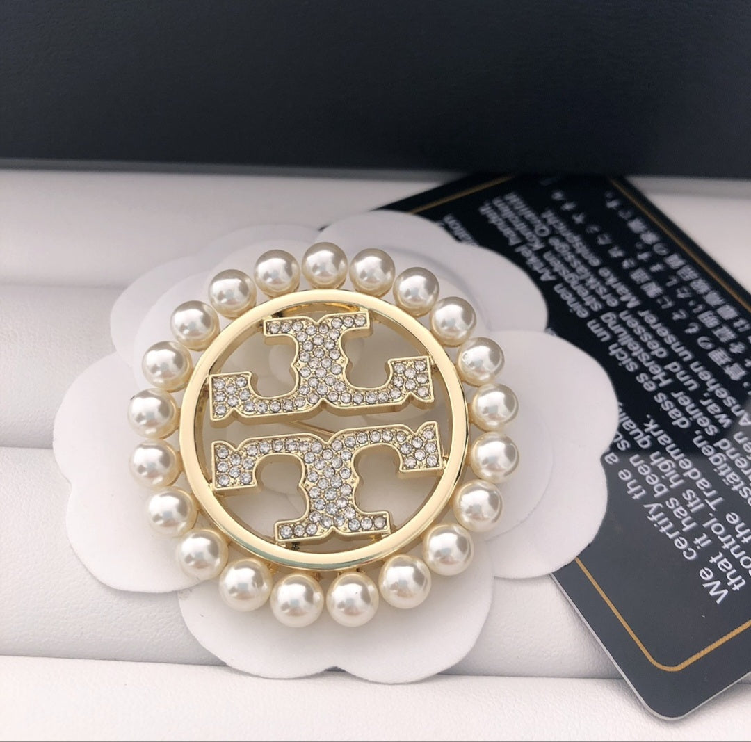 Tory Burch inspired brooch
