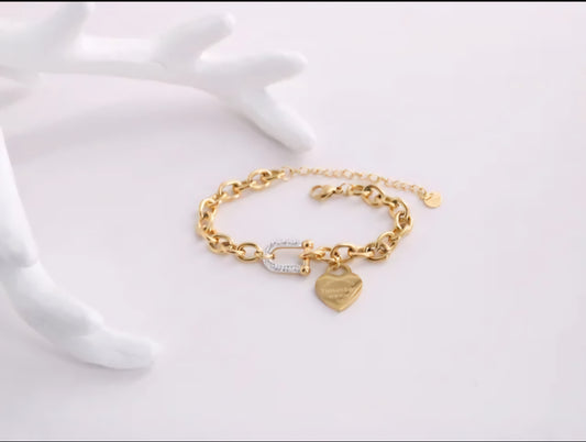 Tiffany inspired charm bracelet