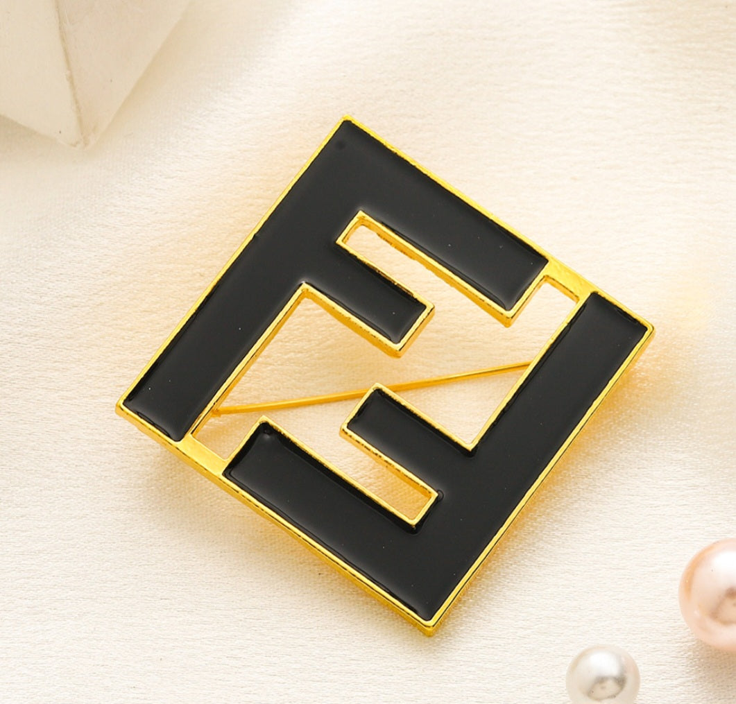Fendi inspired Brooch
