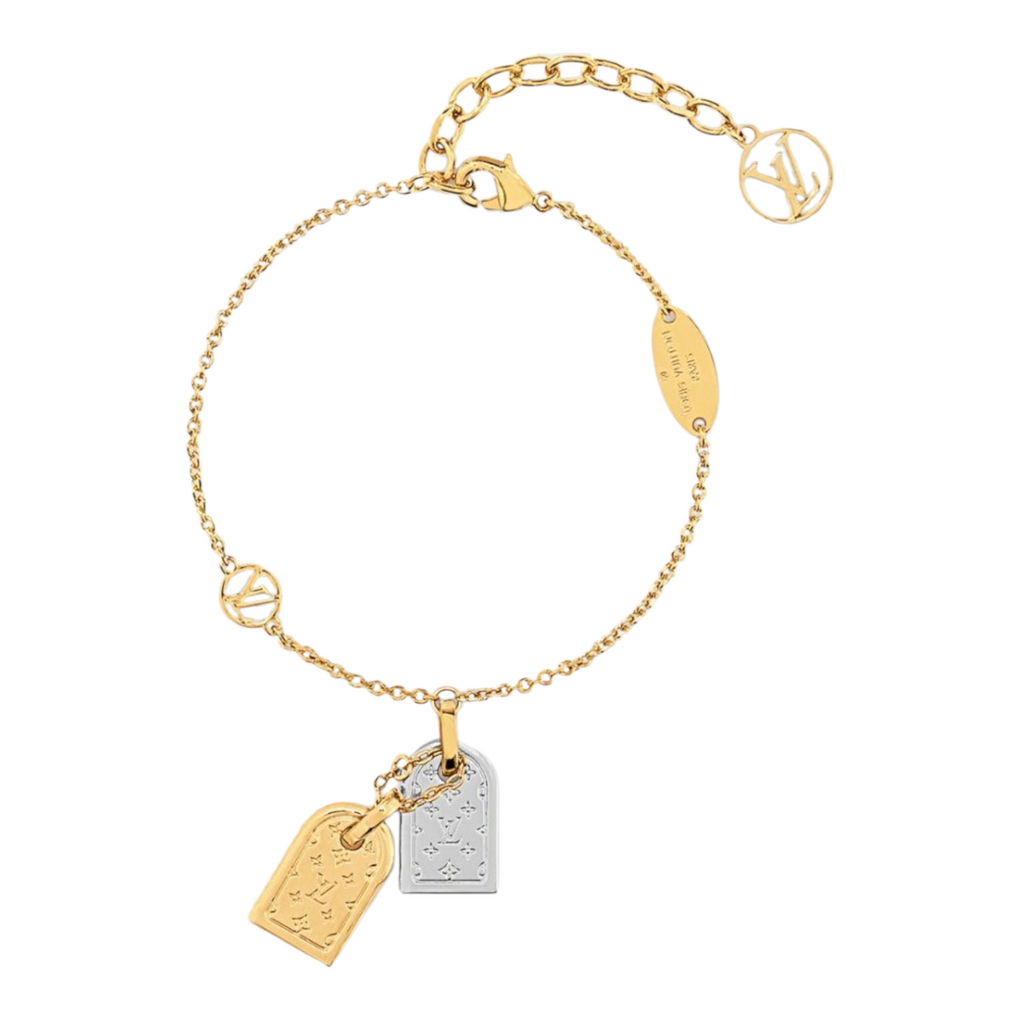 LV inspired Tag Bracelet