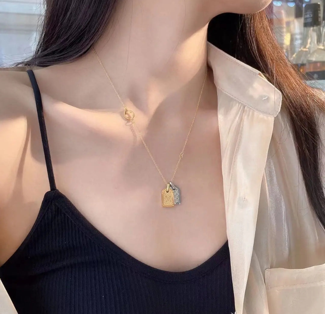 LV Tag Necklace