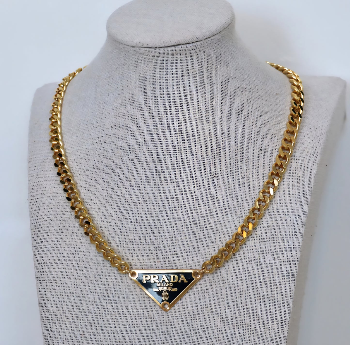 Prada Inspired Cuban Necklace