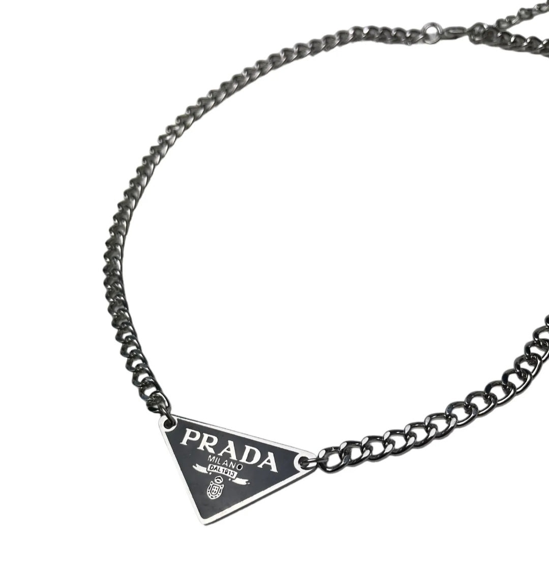 Prada Inspired Cuban Necklace