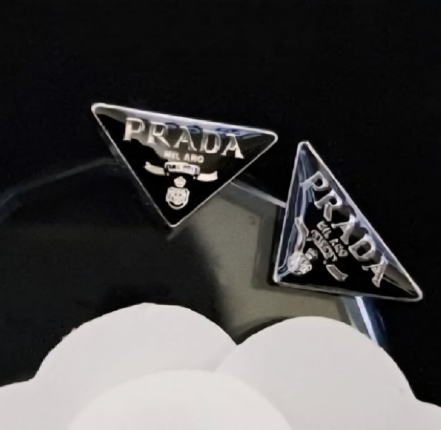 Prada Inspired earrings