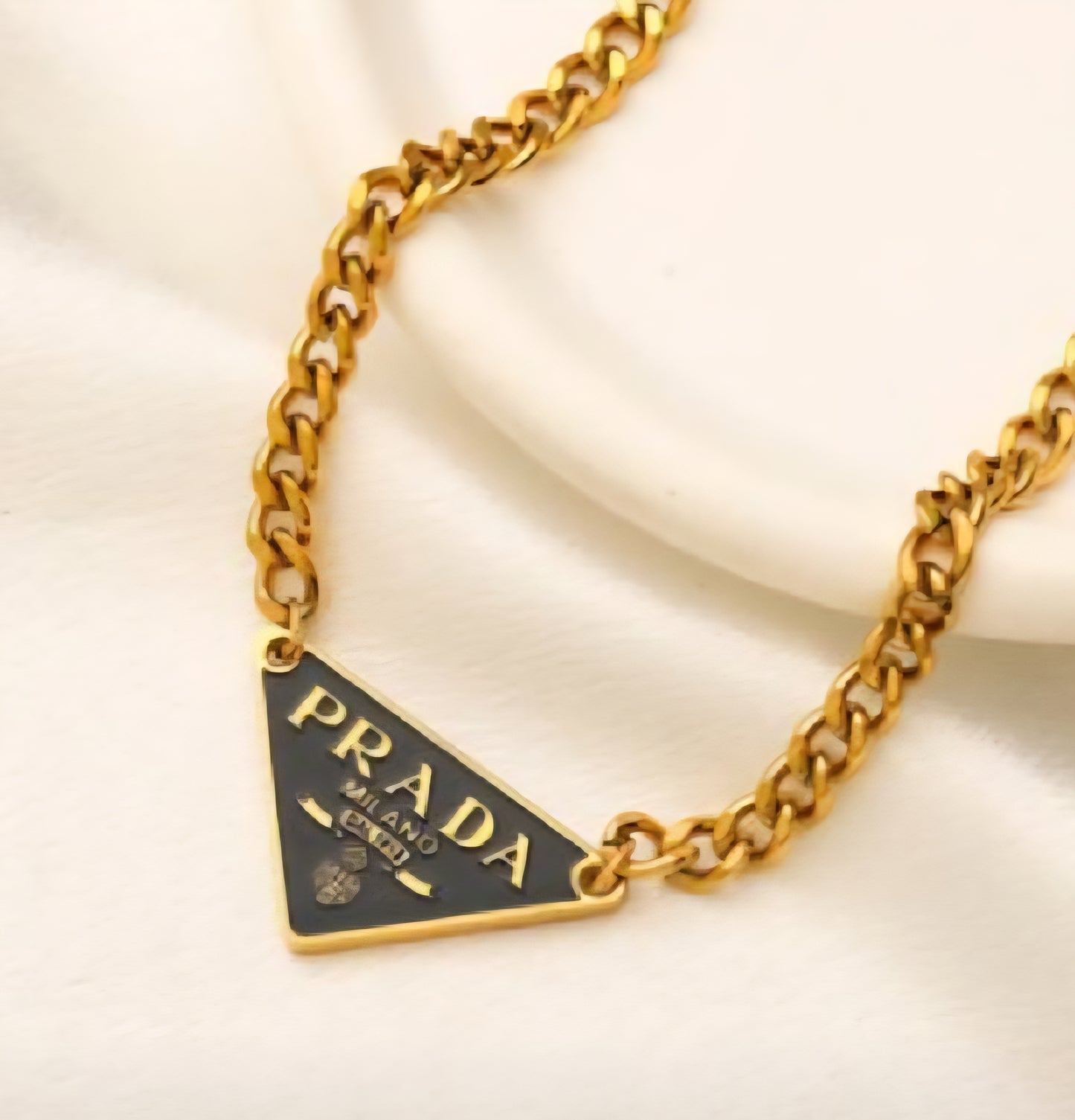 Prada Inspired Cuban Necklace