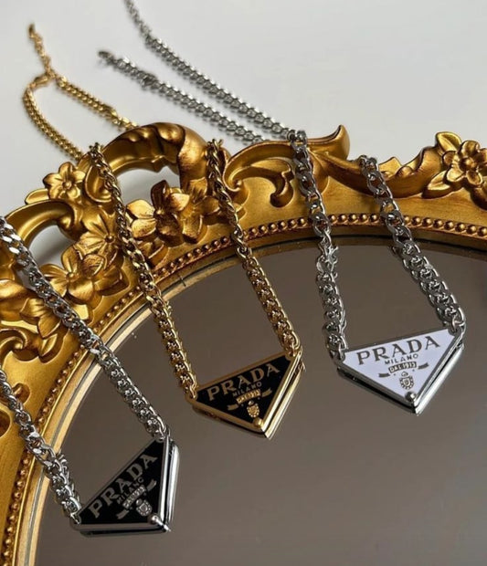 Prada Inspired Cuban Necklace