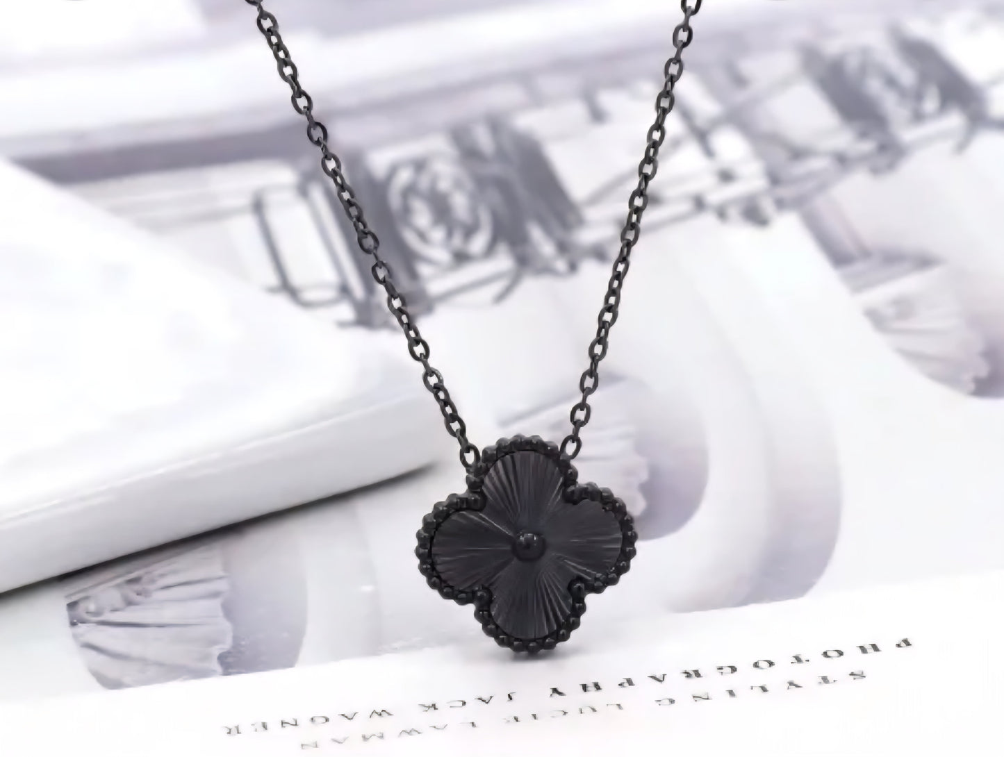 Van Cleef inspired Gun Smoke Clover Collection