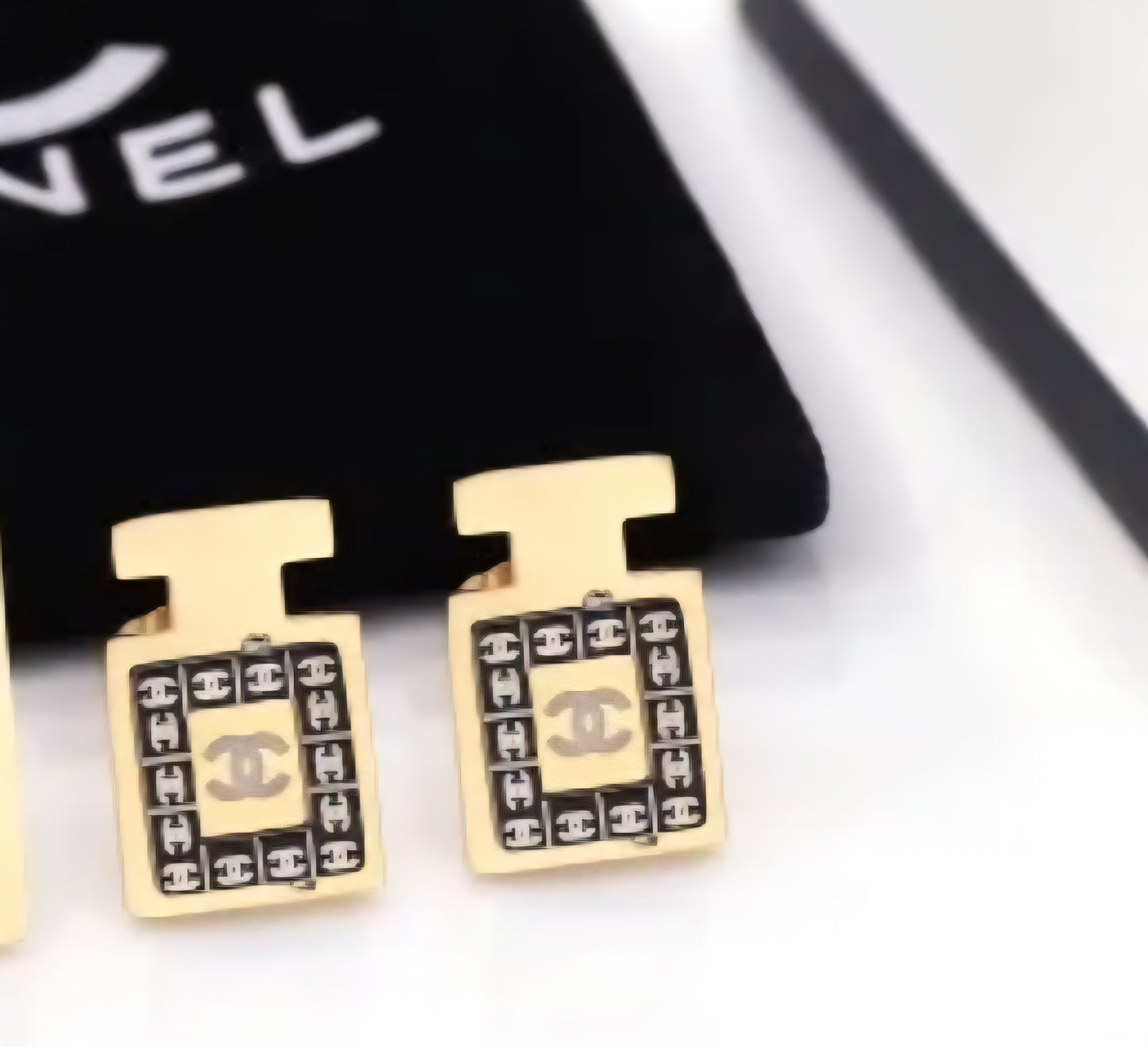 Chanel inspired Earrings