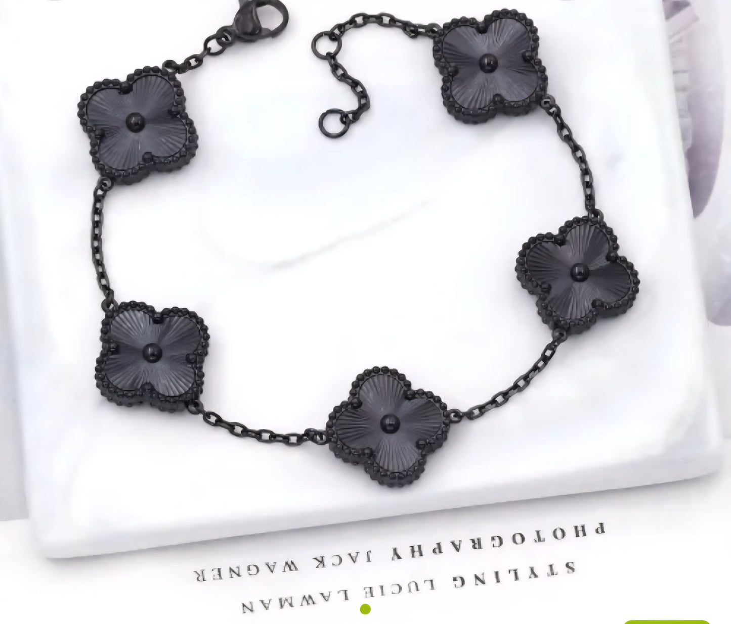 Van Cleef inspired Gun Smoke Clover Collection