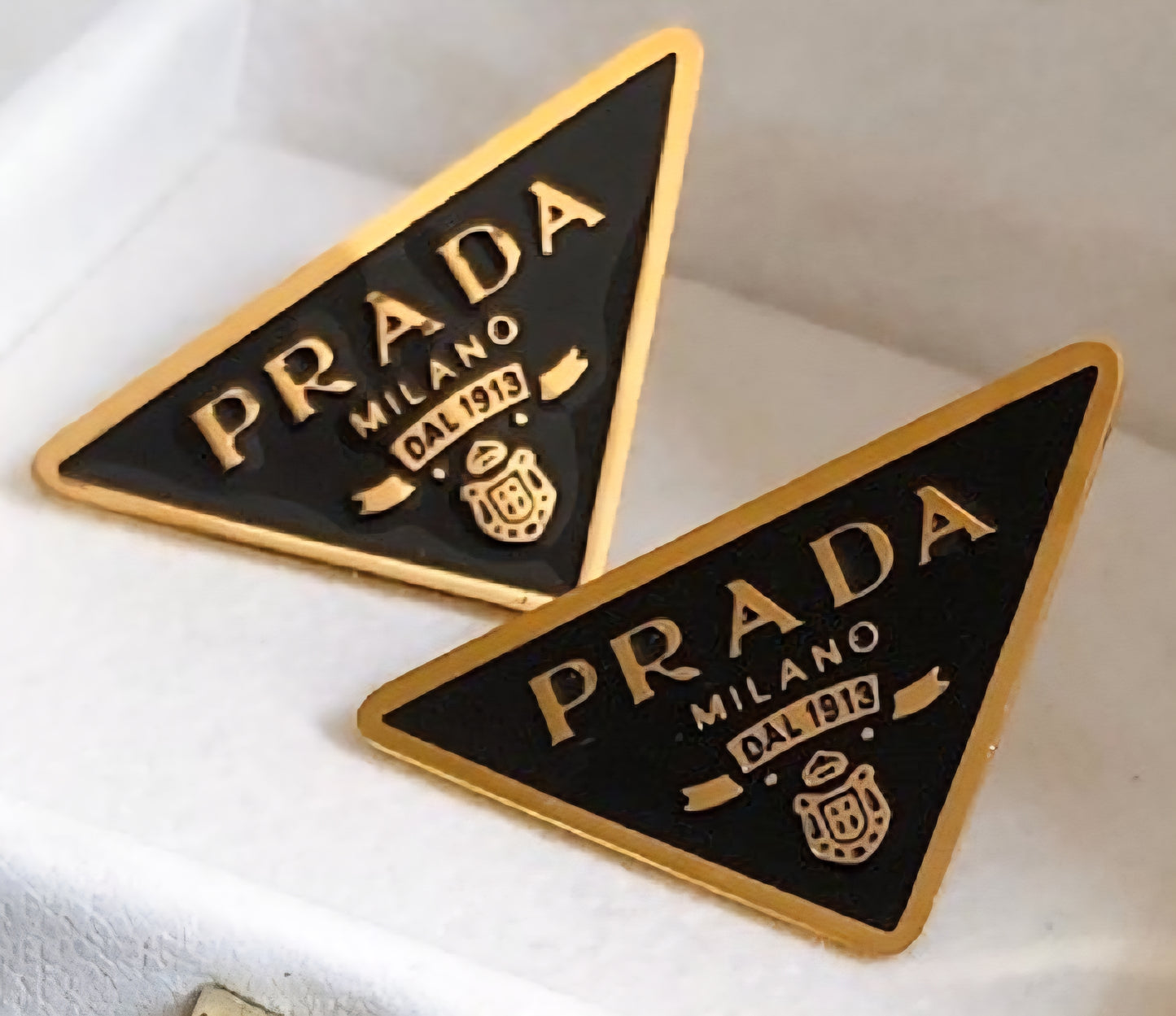 Prada Inspired earrings