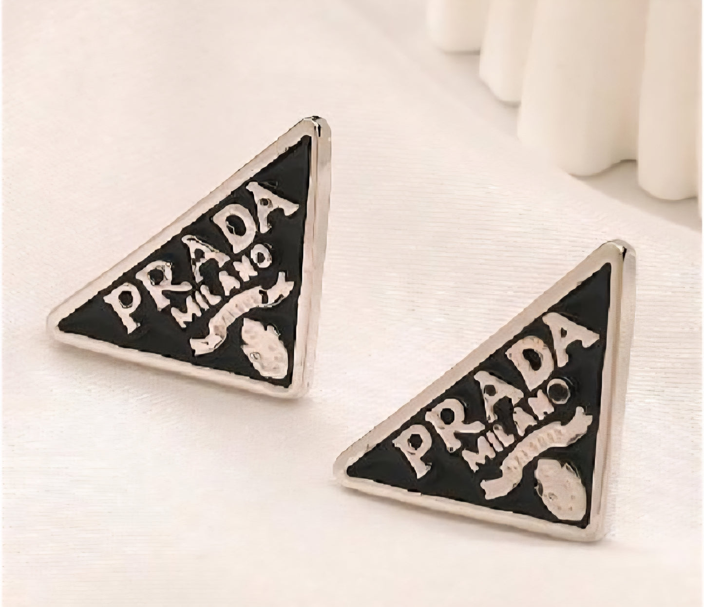 Prada Inspired earrings