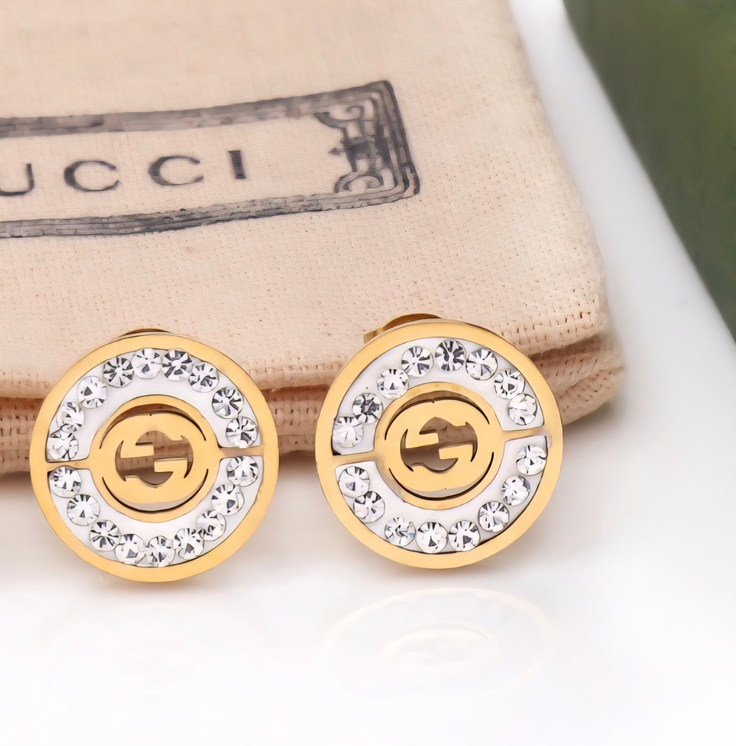 Gucci inspired stud earrings