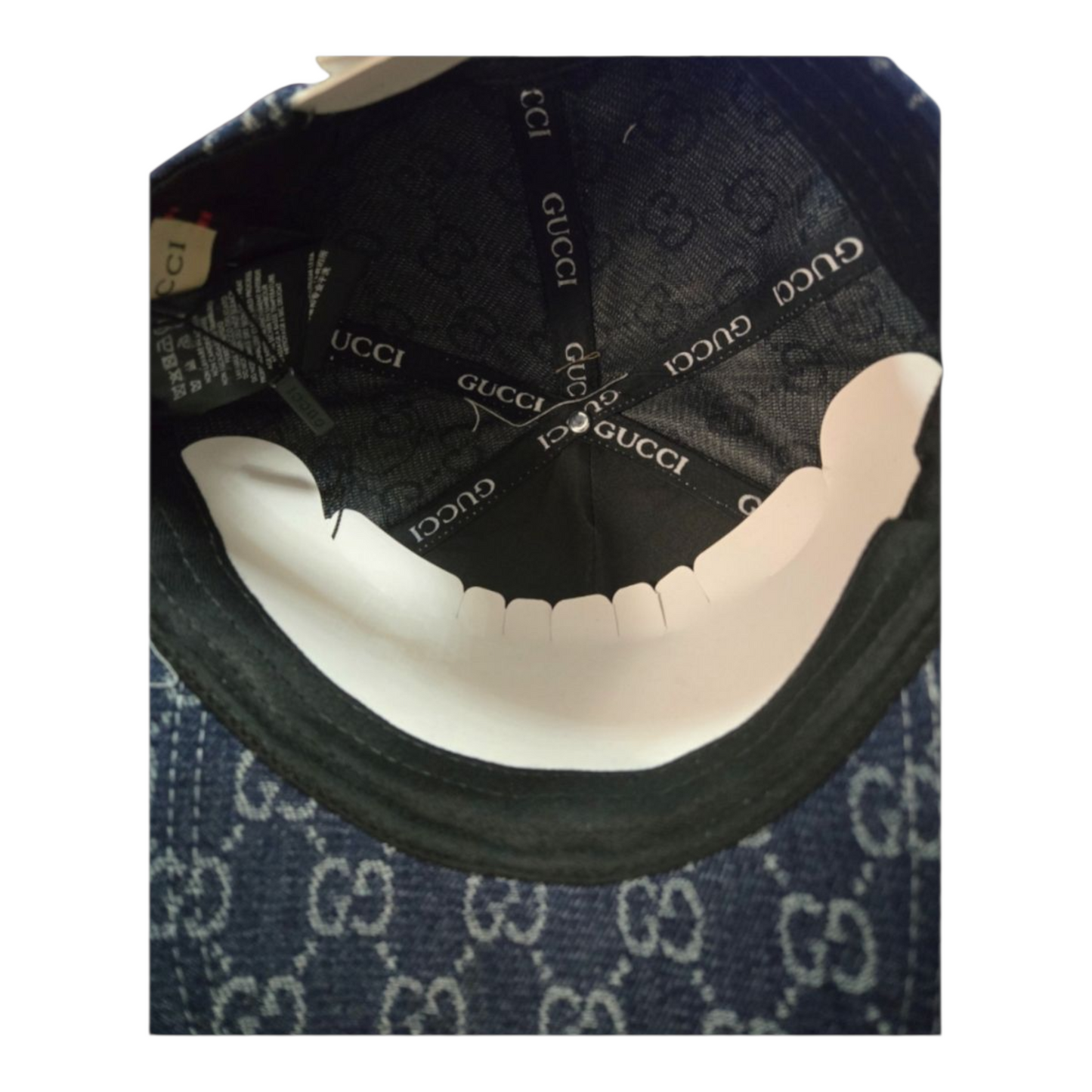 Gucci inspired denim baseball cap