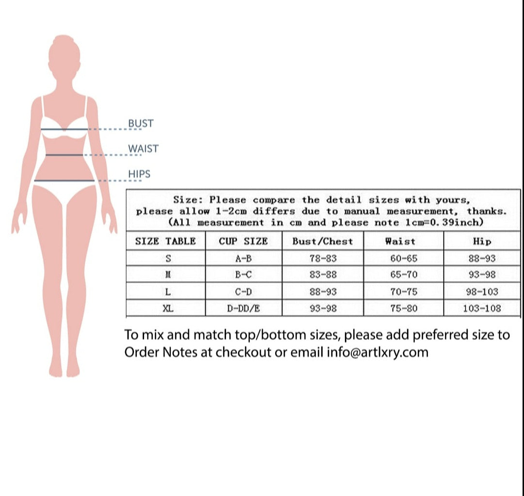 Gucci inspired 2pc bikini set