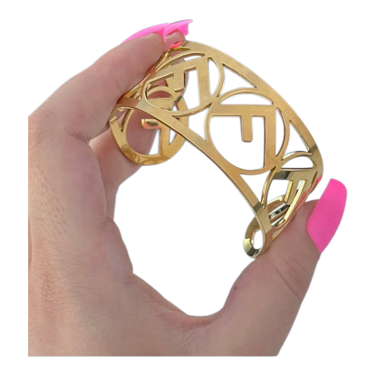 Fendi inspired cuff bracelet