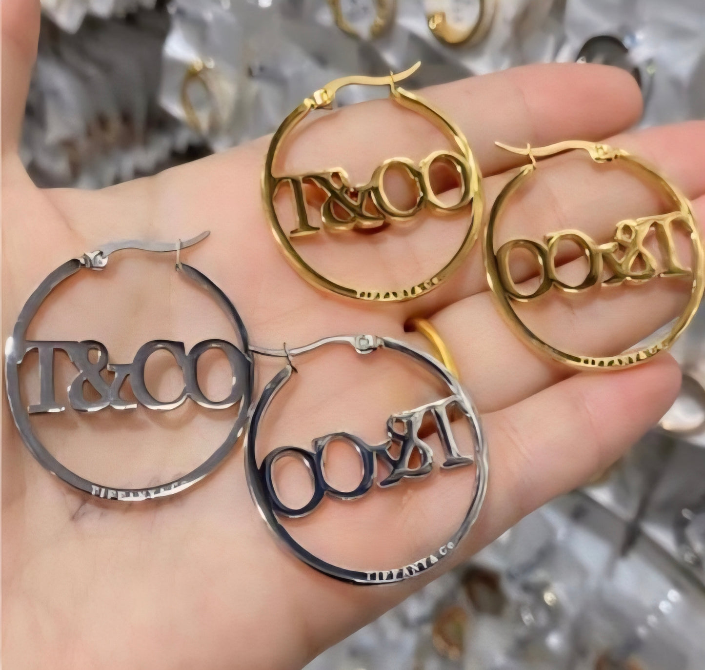 Tiffany Co inspired Hoop Earrings