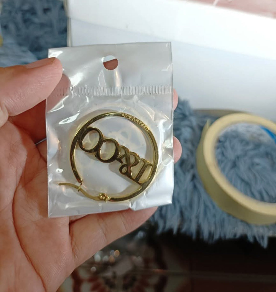 Tiffany Co inspired Hoop Earrings