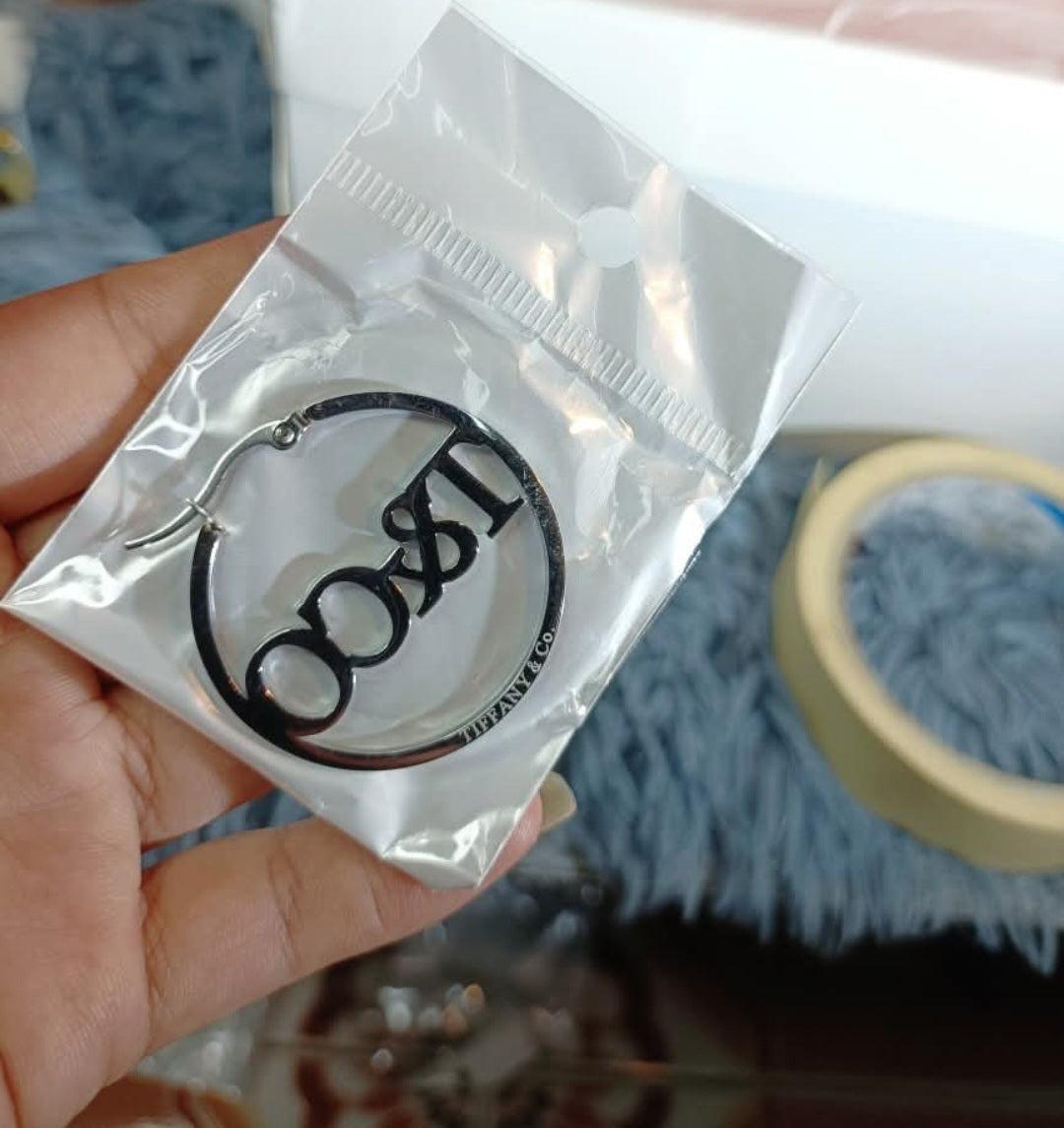 Tiffany Co inspired Hoop Earrings