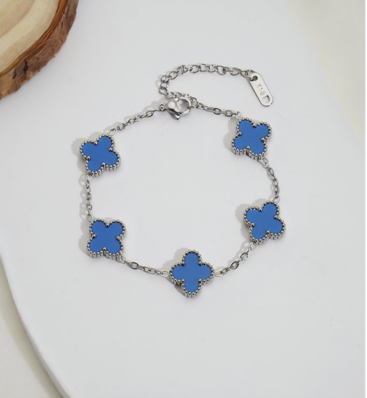 Van Cleef inspired 13mmSilver 4 leaf Clover Bracelet Collection