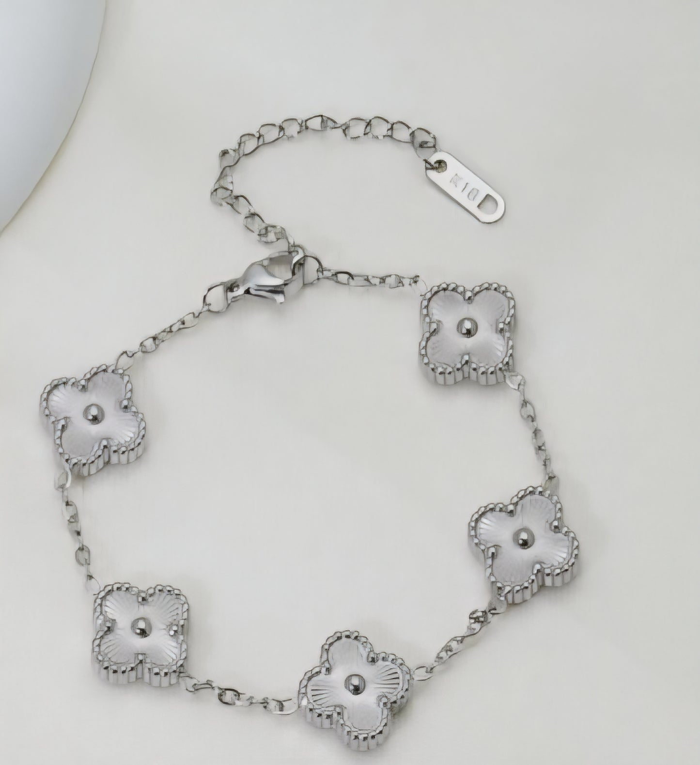 Van Cleef inspired 13mmSilver 4 leaf Clover Bracelet Collection