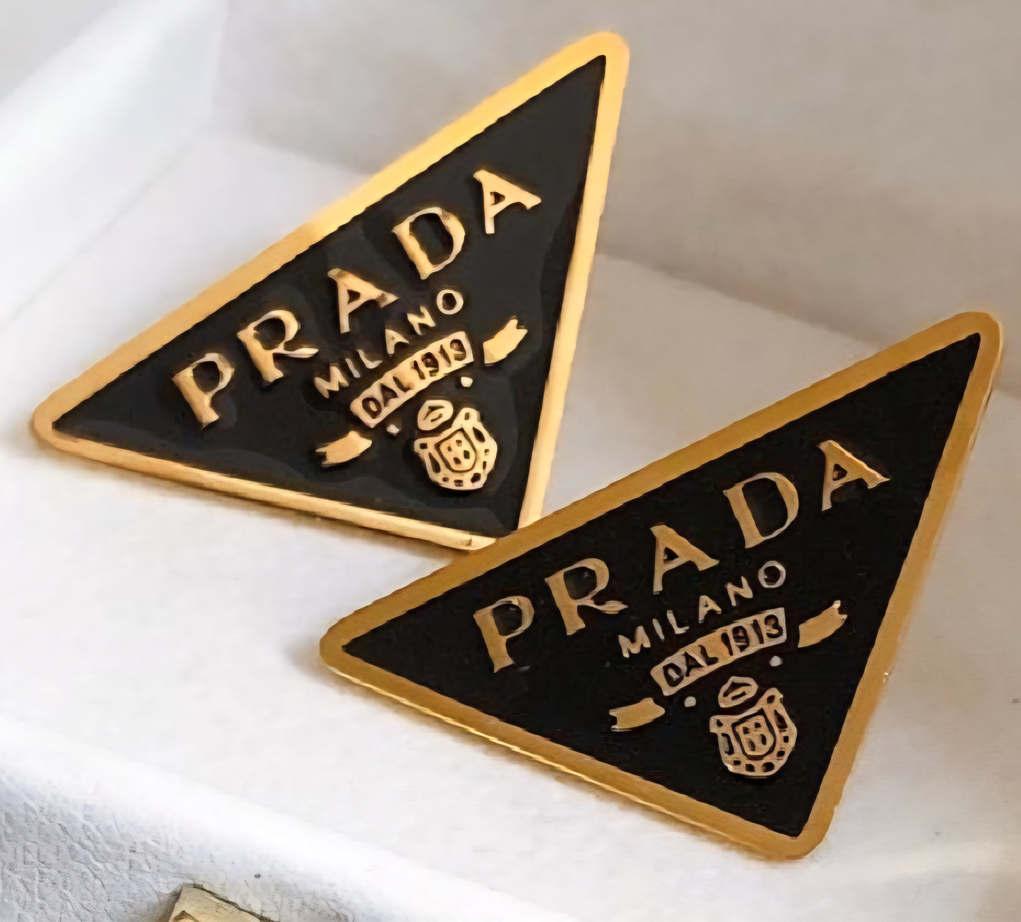 Prada Inspired earrings