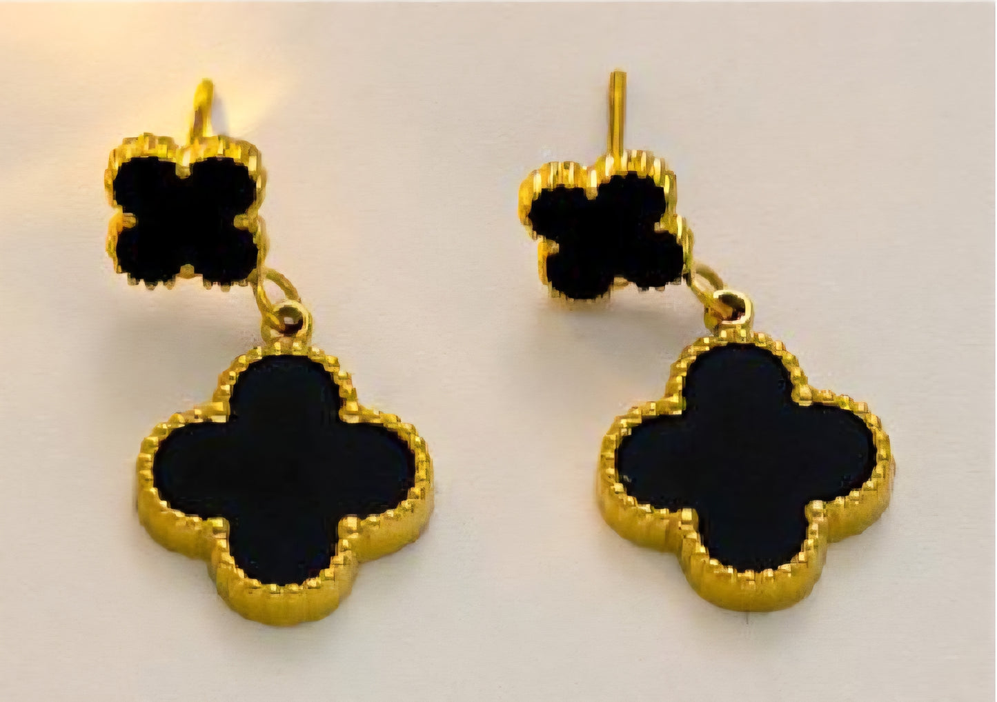 Van Cleef inspired Earrings Gold