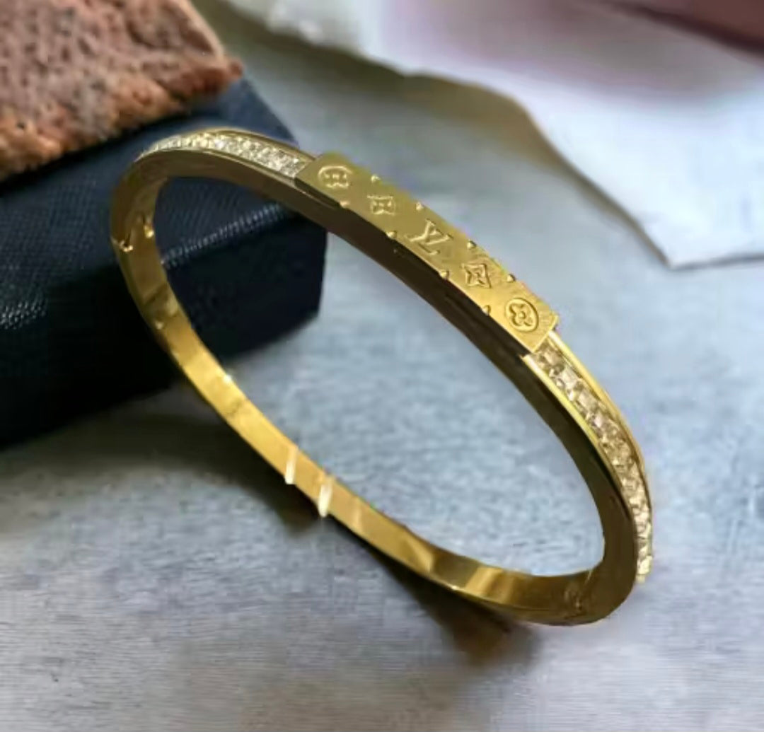 LV Designer Inspired Bangle