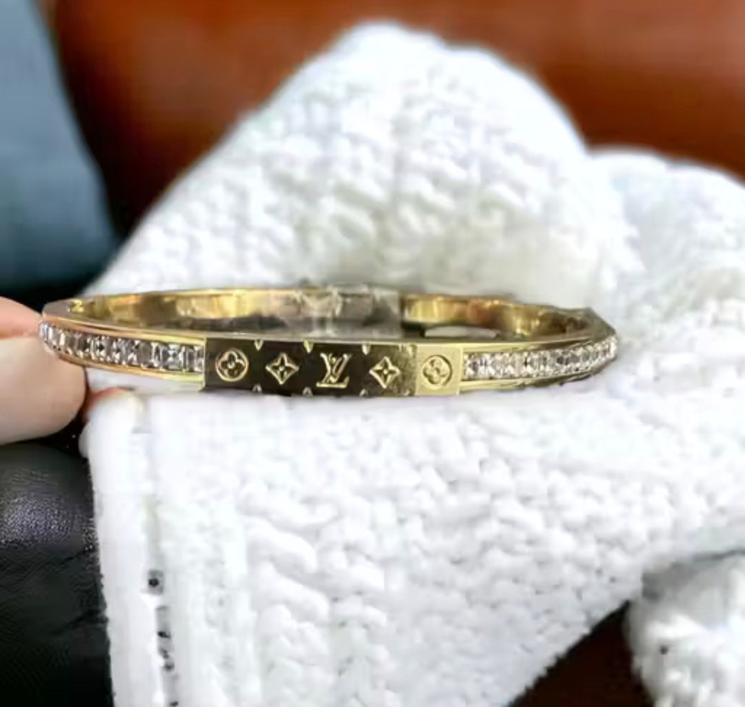LV Designer Inspired Bangle
