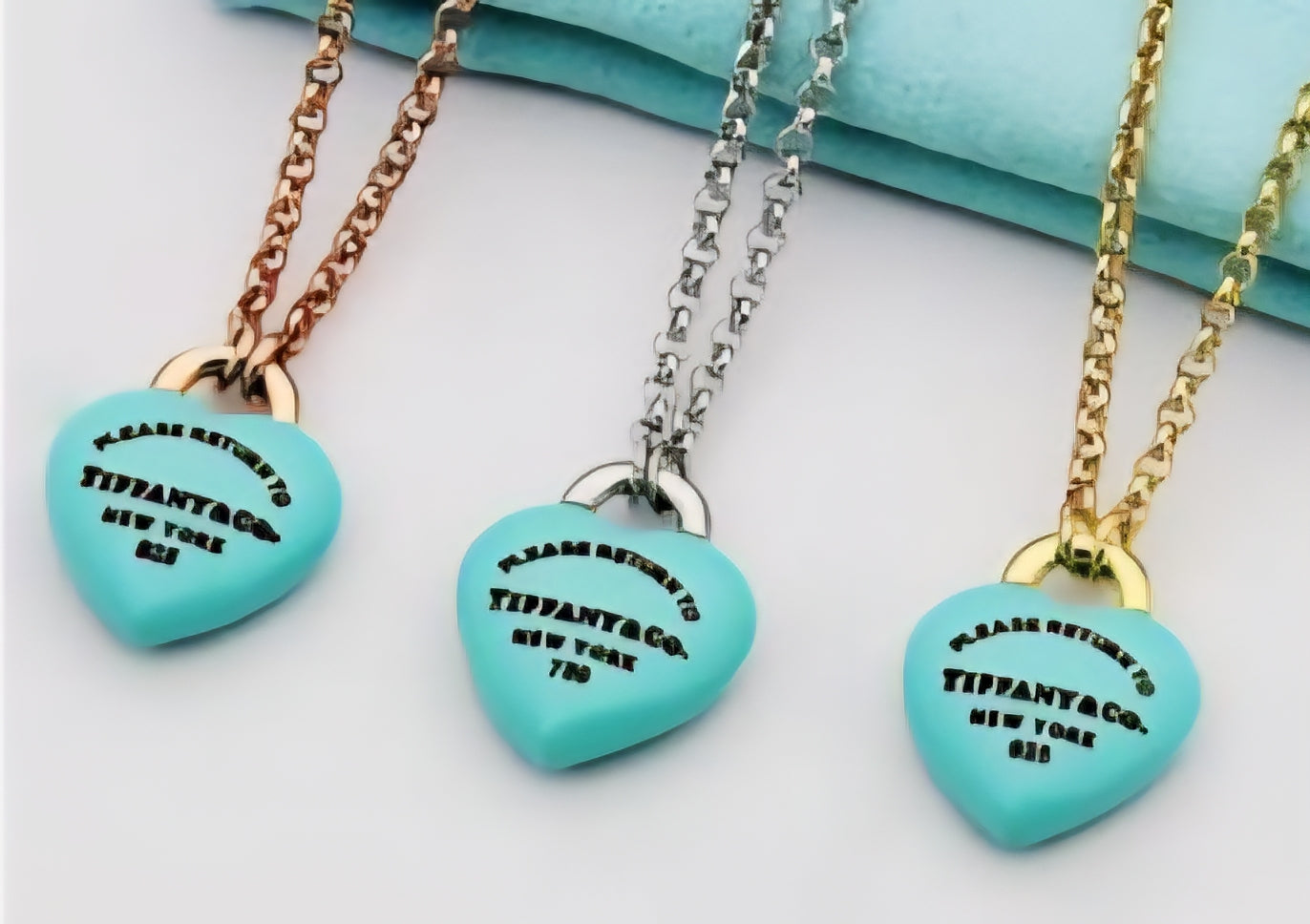 Tiffany inspired Minn-Heart Shape Pendant Necklace