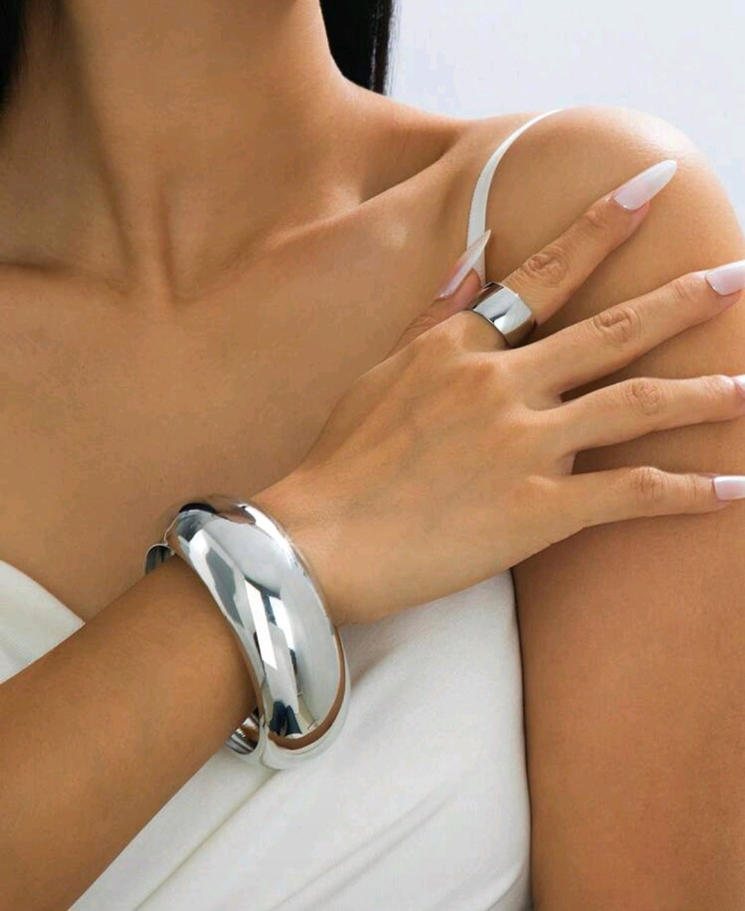 Stainless Steel Chunky Bangle