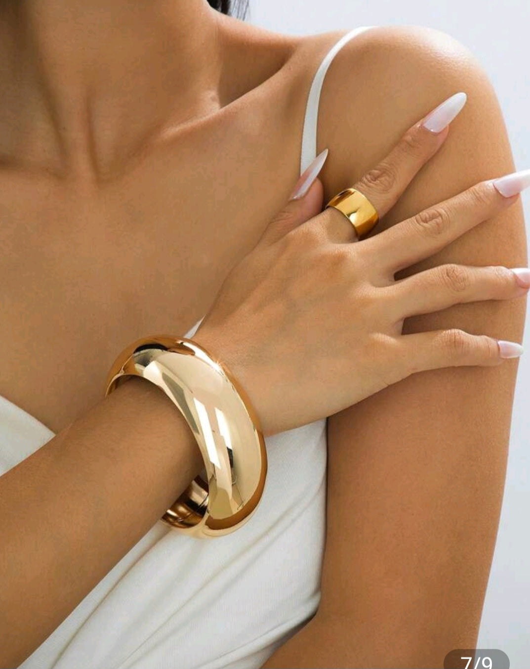 Stainless Steel Chunky Bangle