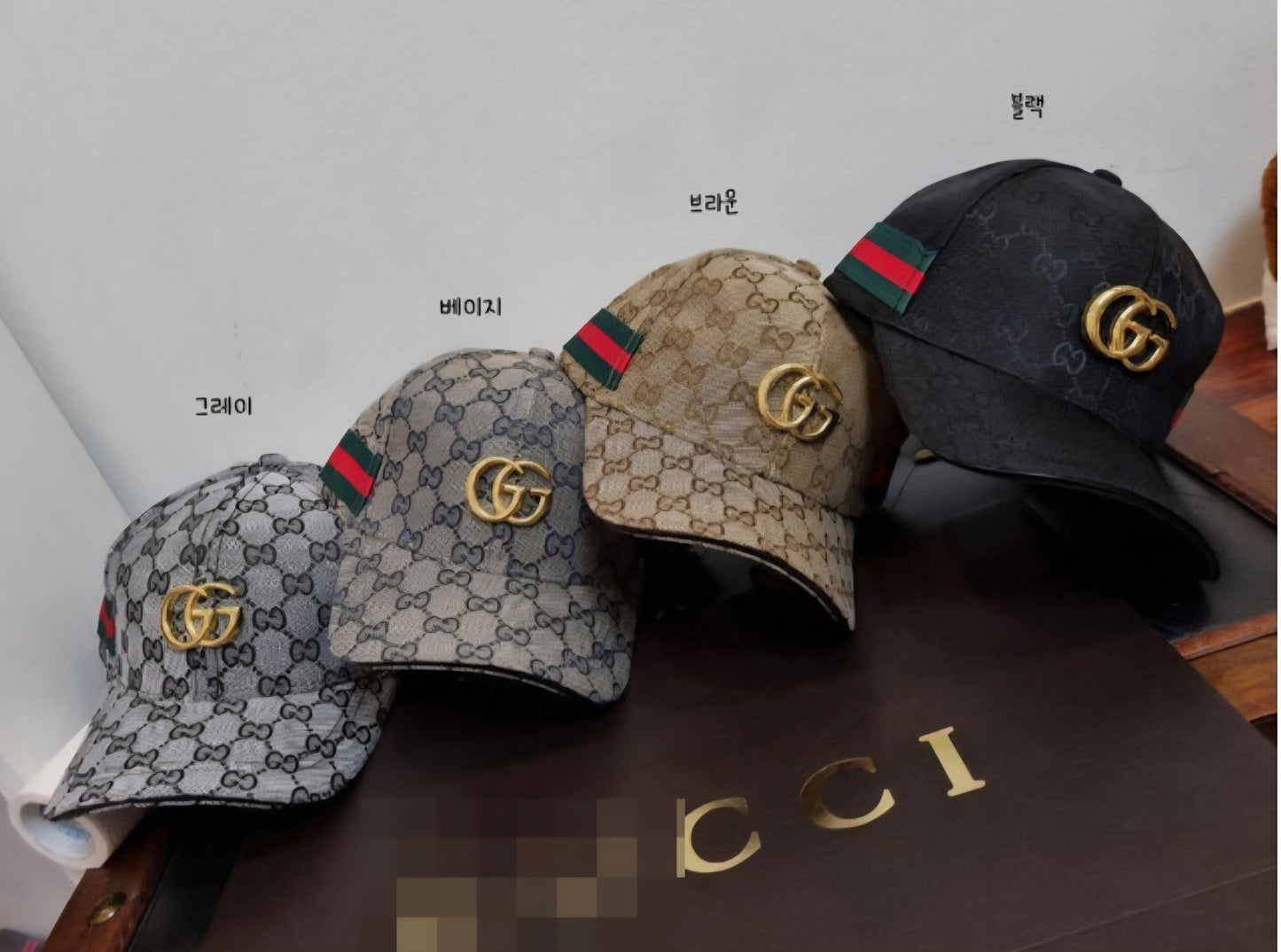 Gucci Designer Inspired Canvas Baseball Cap