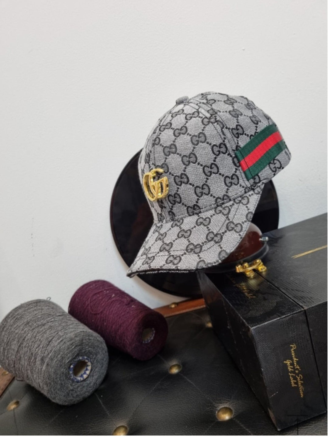 Gucci Designer Inspired Canvas Baseball Cap