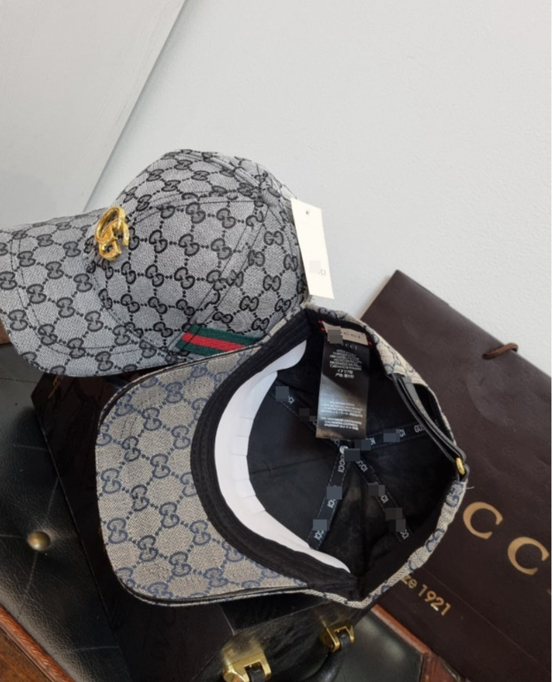 Gucci Designer Inspired Canvas Baseball Cap