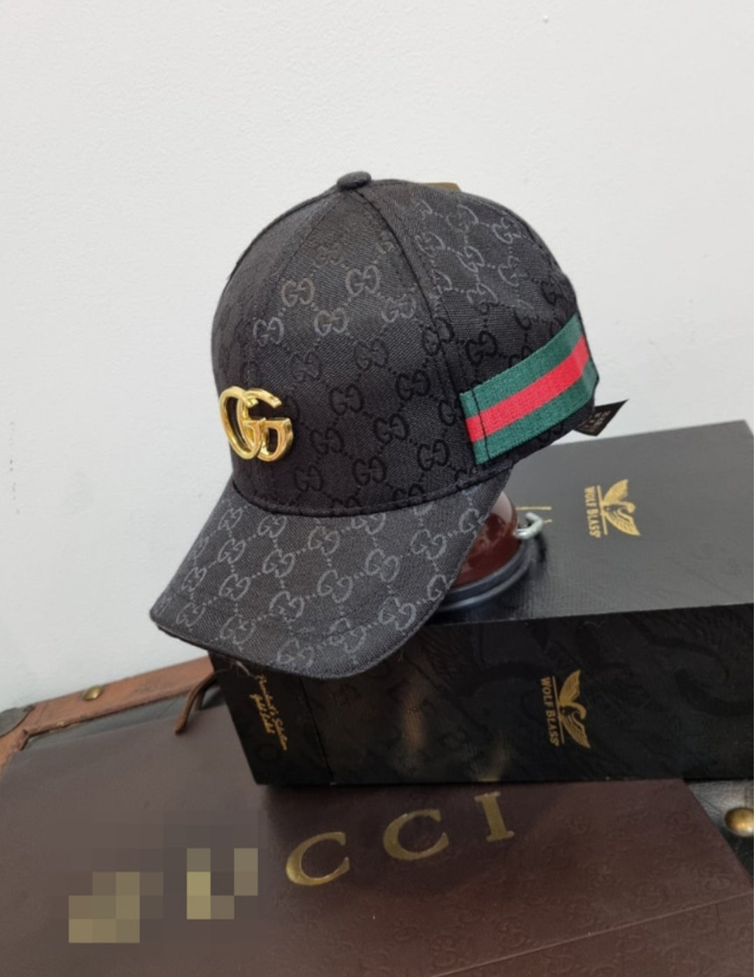 Gucci Designer Inspired Canvas Baseball Cap