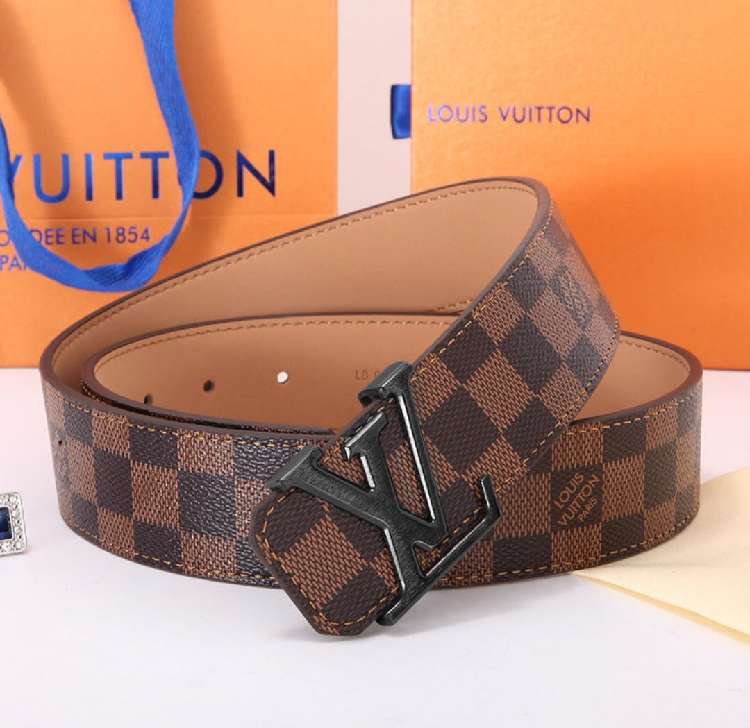 LV Damier Ebene Designer Inspired Belt