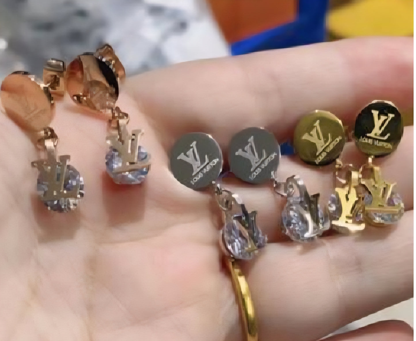 LV Designer Inspired Earrings