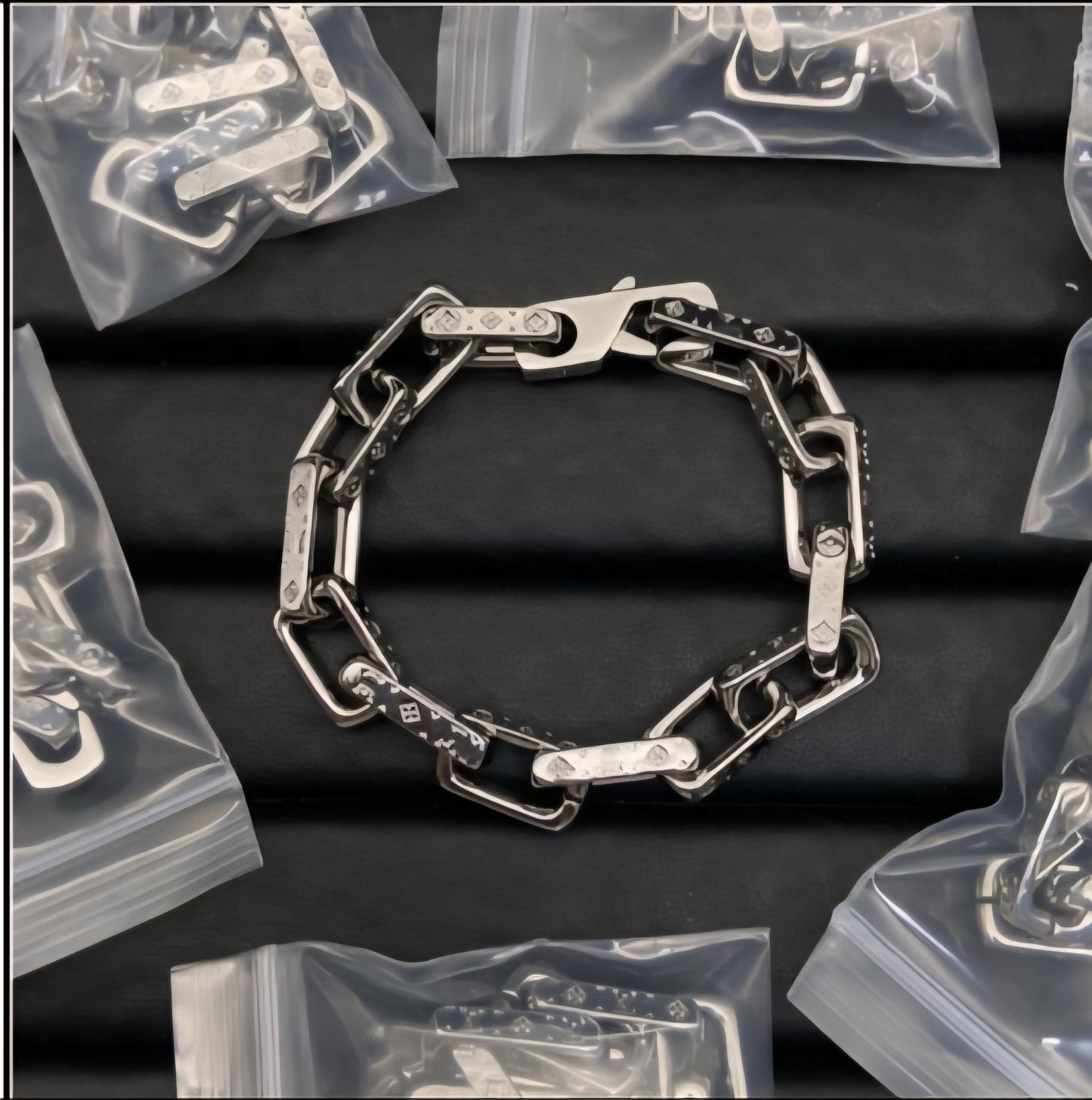 LV Designer Inspired link box chain