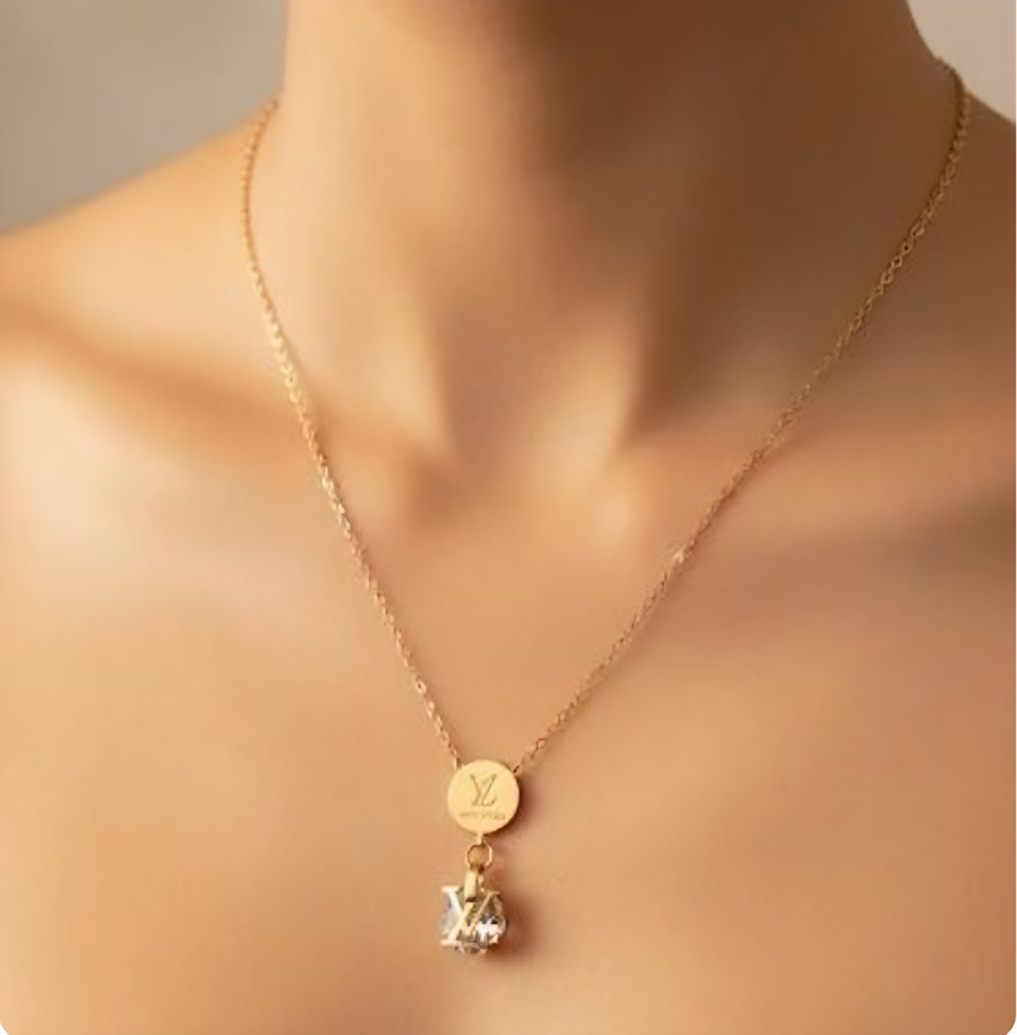LV Designer Inspired Necklace