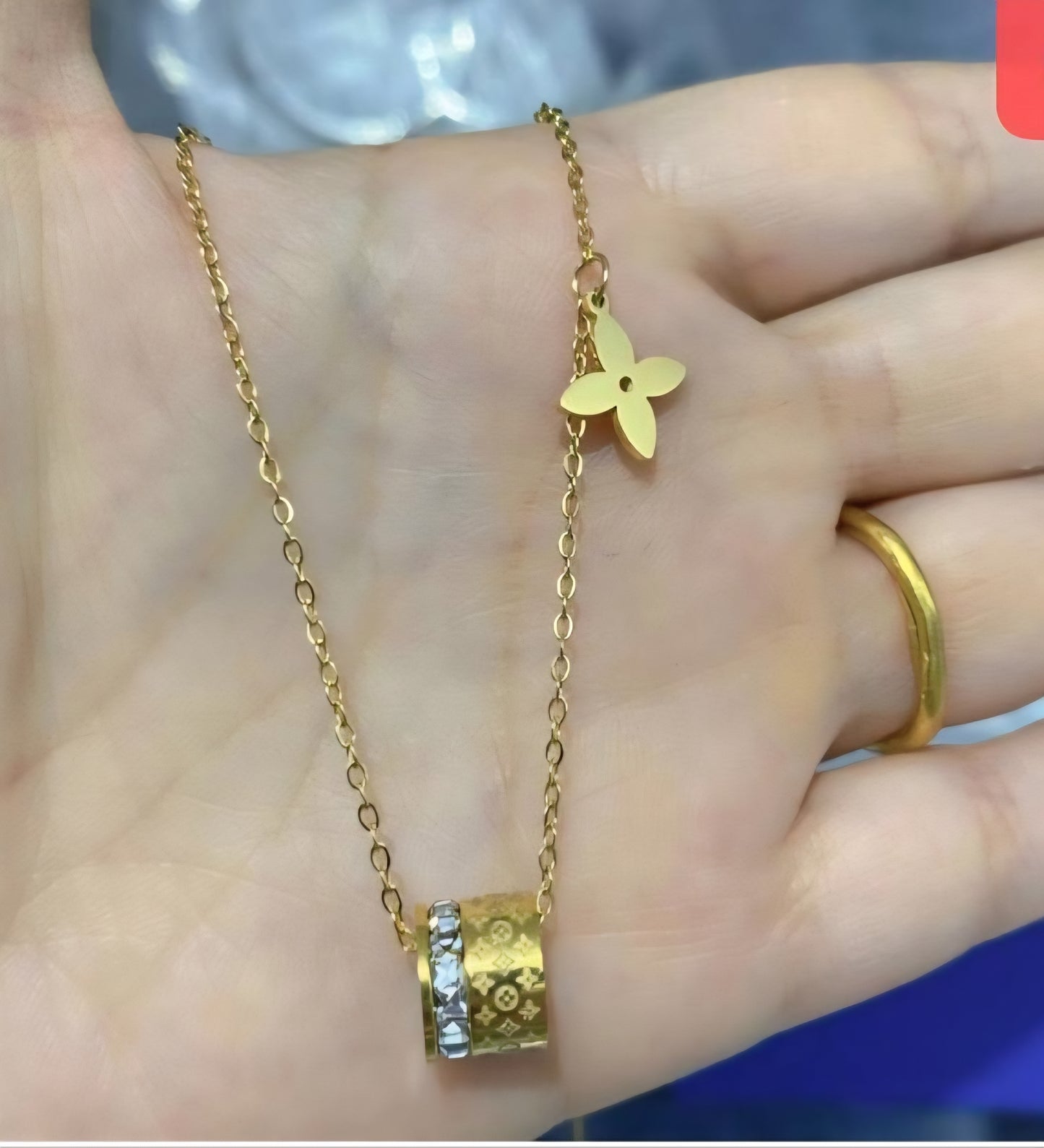 LV Designer Inspired Necklace