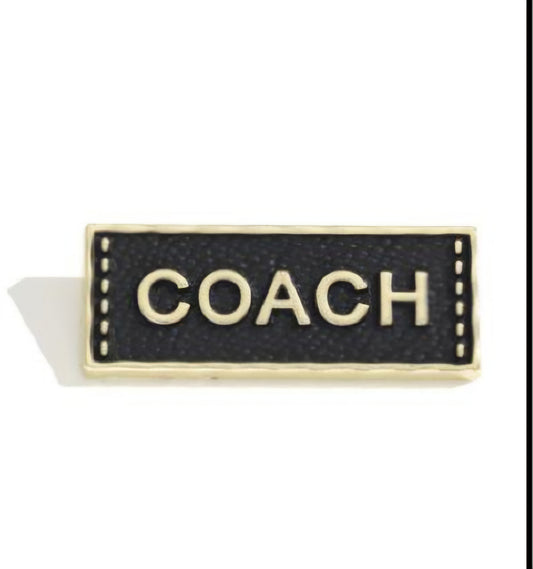 Coach inspired brooch