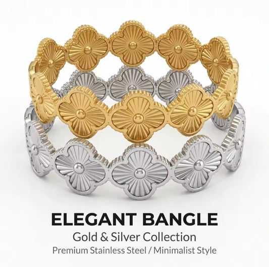 Van Cleef inspired Clover Bangles