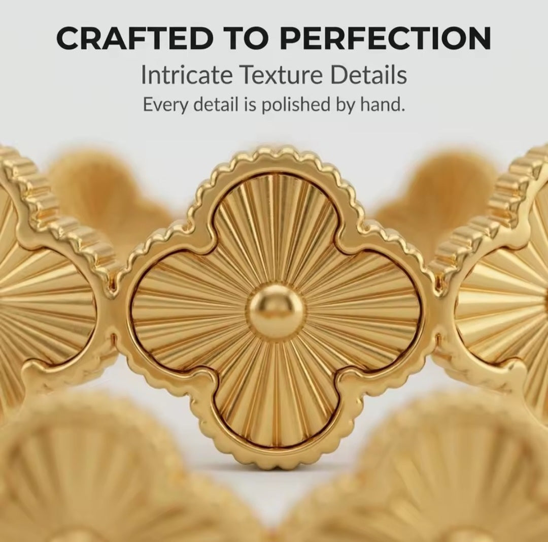 Van Cleef inspired Clover Bangles