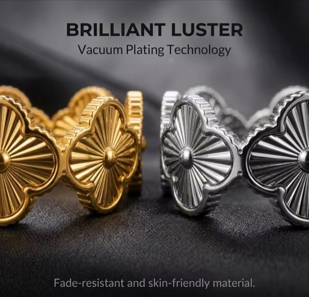 Van Cleef inspired Clover Bangles